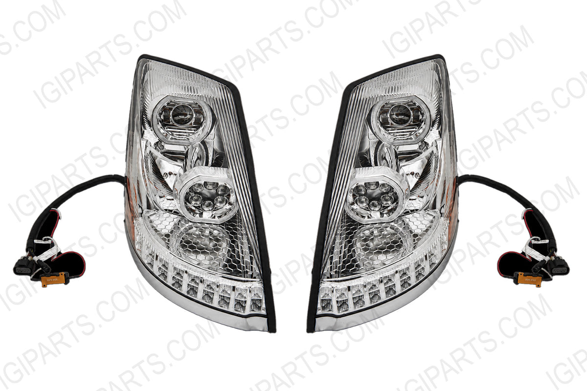 Chrome LED Headlight for Volvo 2004-2016